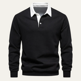 The Chelsea Men’s Long Sleeve Polo – Classic Knit Shirt