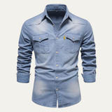 The Roseland Men’s Trendy Slim Fit Stand Collar Shirt