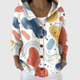 Saoirse | Abstract Art Hooded Cardigan