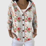 Muireann | Vintage Rose Hooded Cardigan