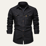 The Roseland Men’s Trendy Slim Fit Stand Collar Shirt