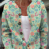 Floral Motif Cardigan