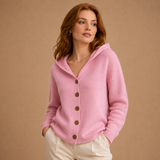 Neasa | Soft Pink Hooded Cardigan