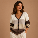 Orla | Colour-Block Knit Cardigan