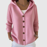 Neasa | Soft Pink Hooded Cardigan