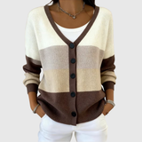 Orla | Colour-Block Knit Cardigan