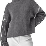 Nina | Ribbed High-Neck Sweater