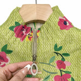Caitriona | Pink and Lime Floral Zip Cardigan