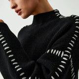 Nina | Ribbed High-Neck Sweater