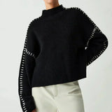Nina | Ribbed High-Neck Sweater
