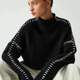 Nina | Ribbed High-Neck Sweater